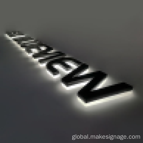 Backlit Acrylic Letter Signs Backlit LED Channel Letter Sign Manufactory